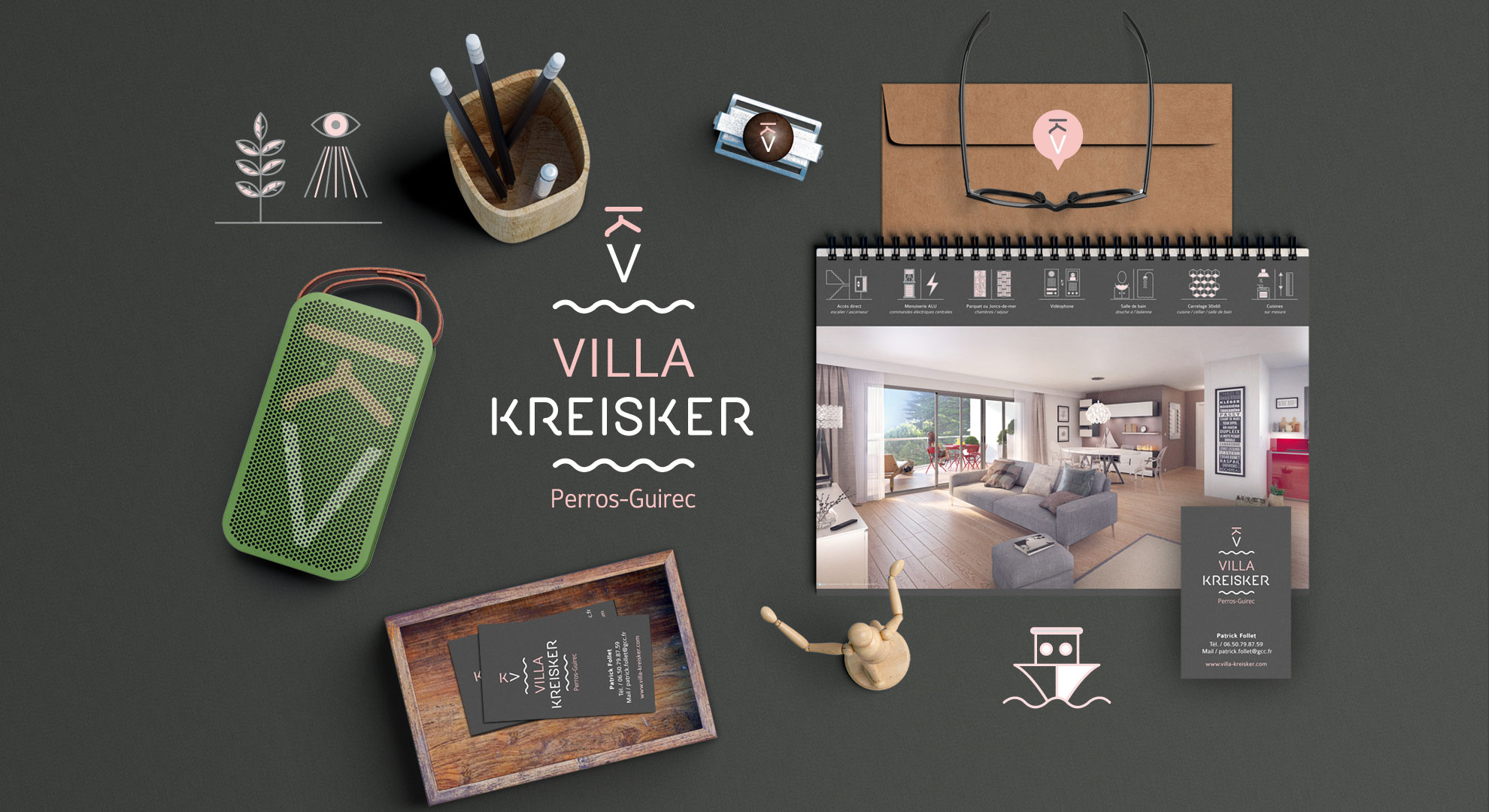 Villa kreisker à Perros Guirec-communication globale-Coqueliko