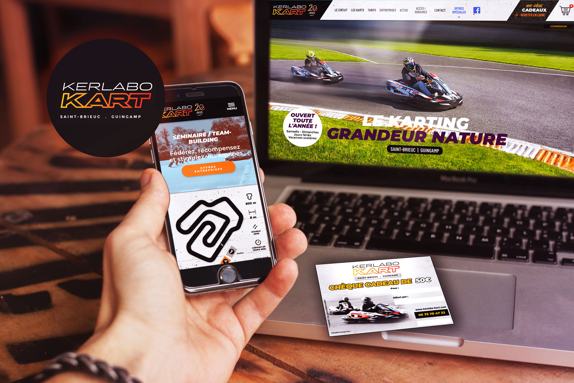 Site internet Karting de Kerlabo by Coqueliko