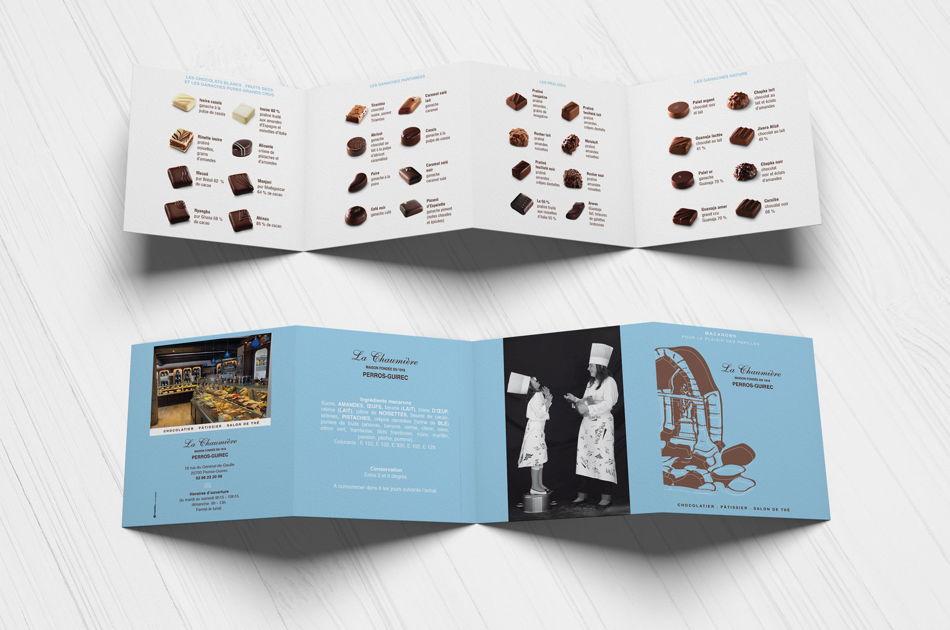 chocolats chaumière perros-guirec catalogue dépliant vente produits coqueliko Lannion roudenn