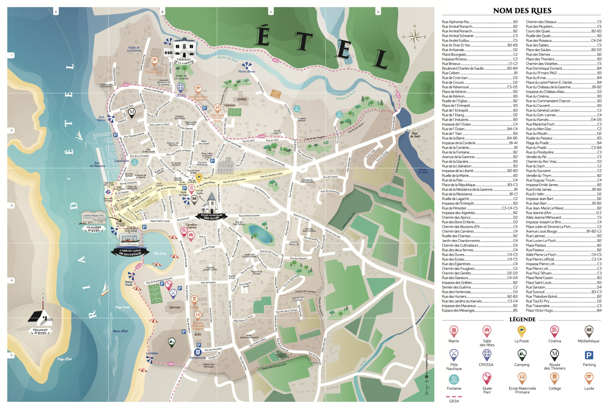 Coqueliko-Plan-de-ville-Illustration-Lannion