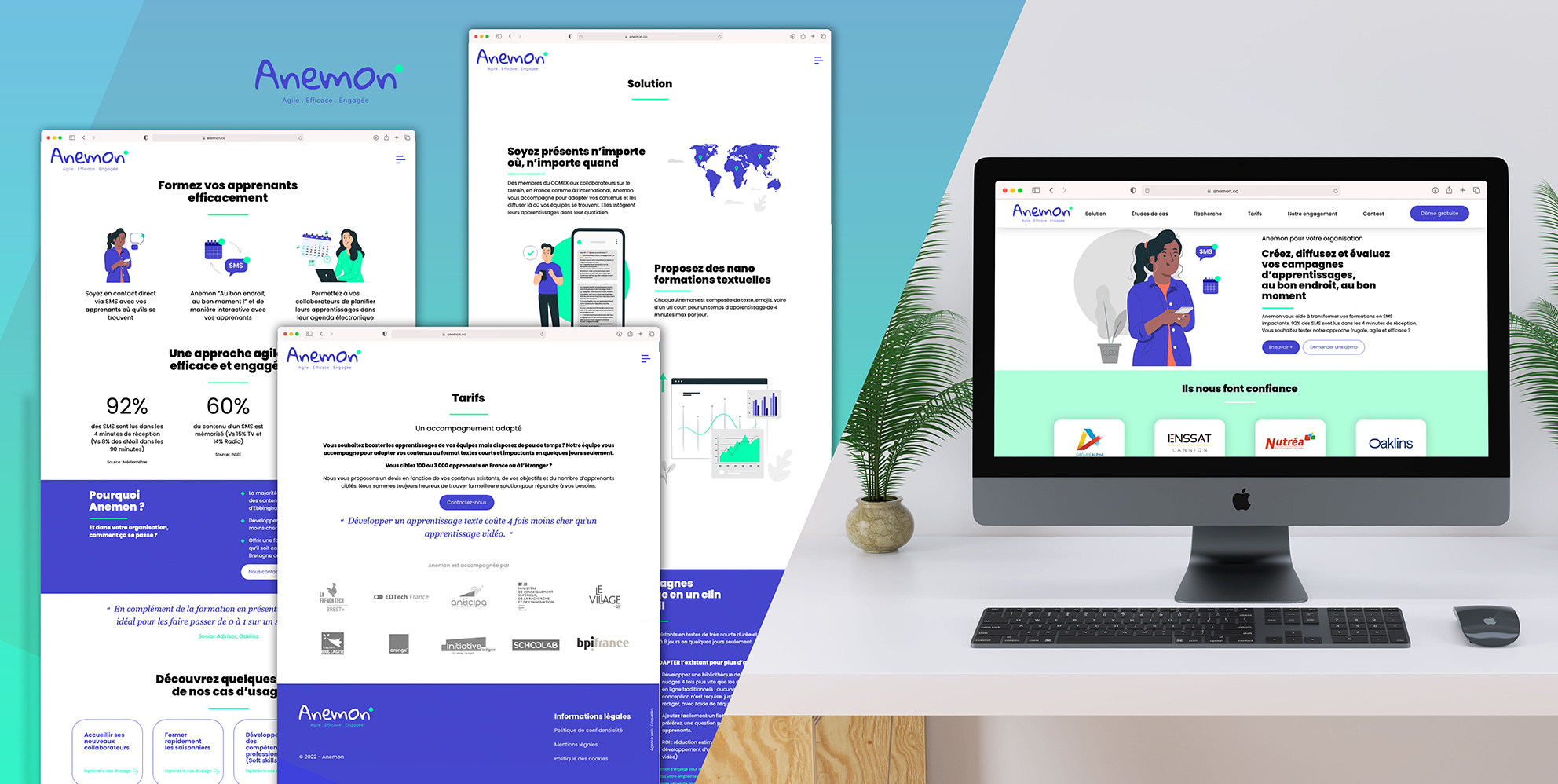 Anemon-web design-responsive design-Coqueliko-Lannion