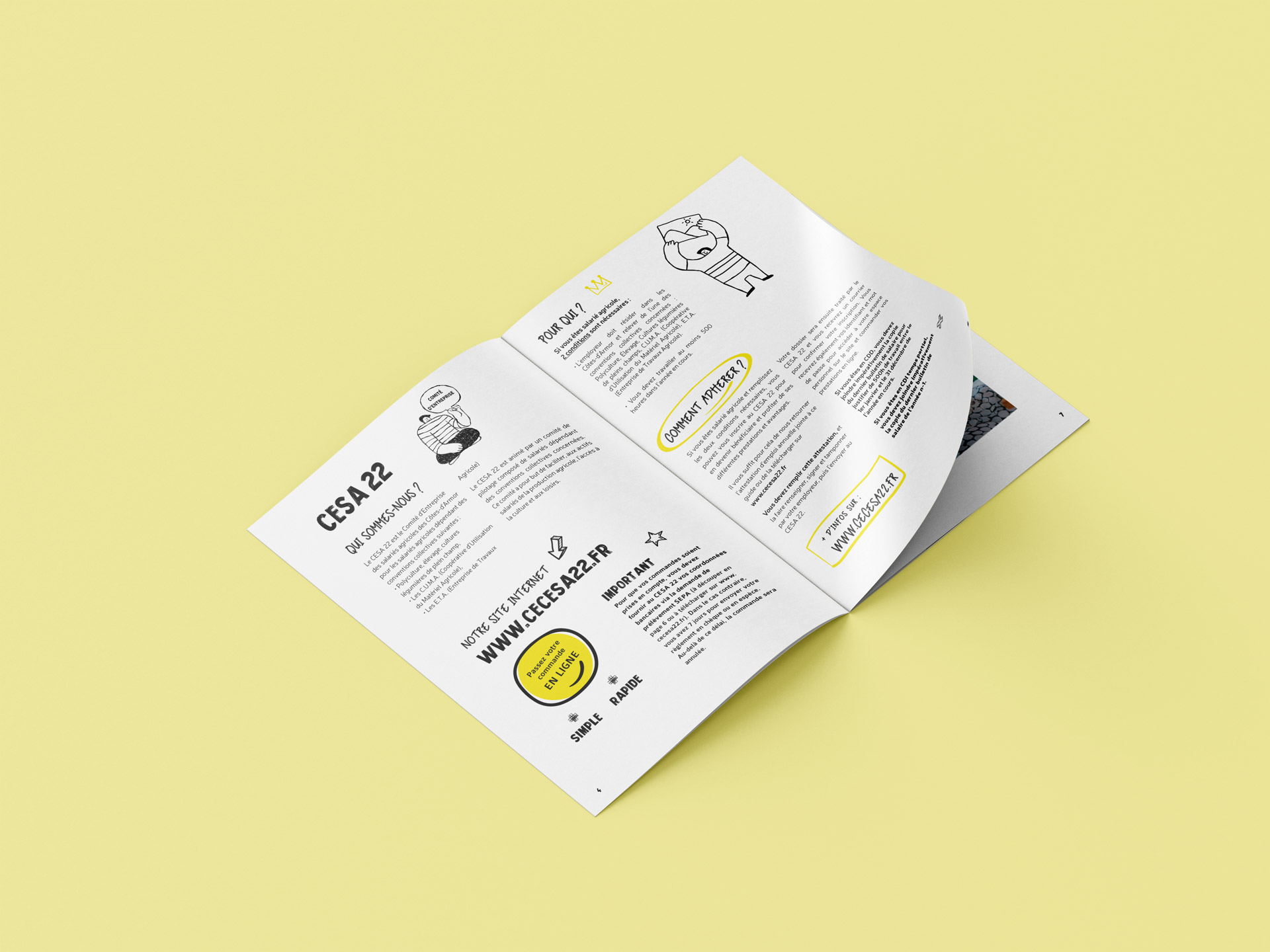 CESA 22 brochure mise en page comité d'entreprise Coqueliko Lannion