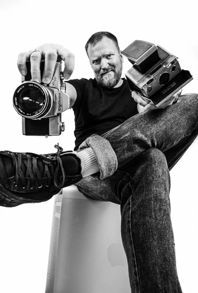 Damien de l'équipe de l'agence de communication Coqueliko Directeur artistique, graphiste et photographe