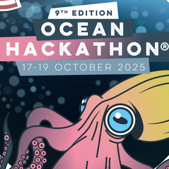 Identité visuelle et communication événementielle Ocean Hackathon Brest