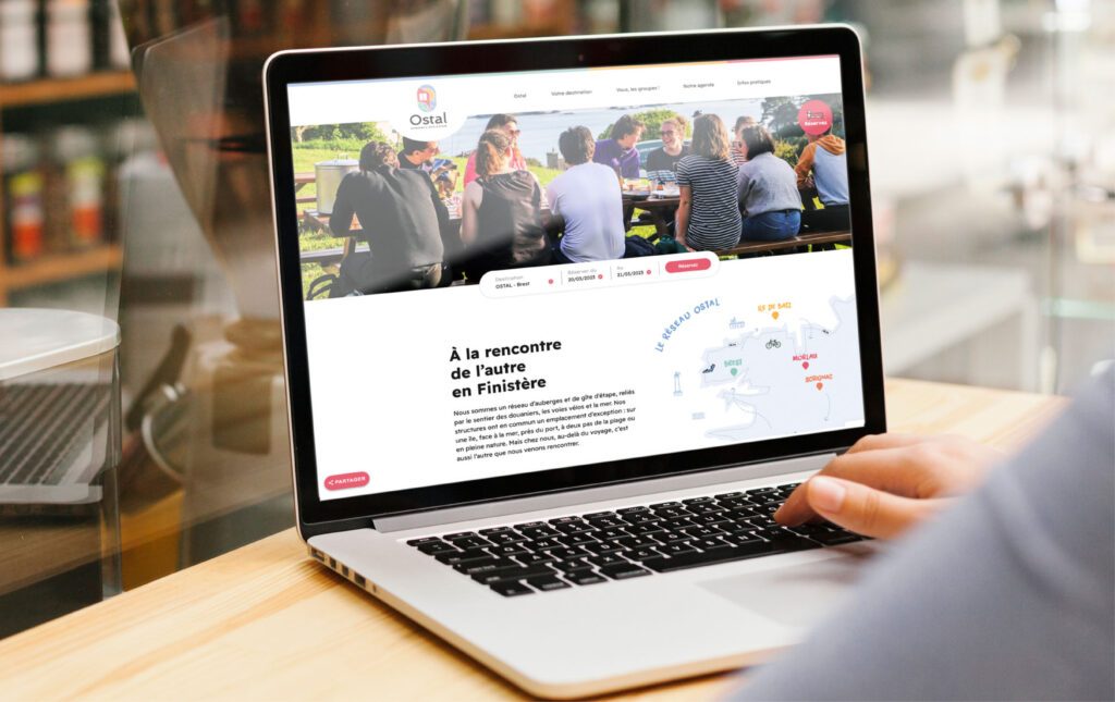 Webdesign et refonte ergonomie site internet réseau Ostal Finistère