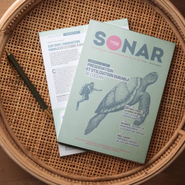 Design graphique et conception couverture Magazine Sonar SNSM