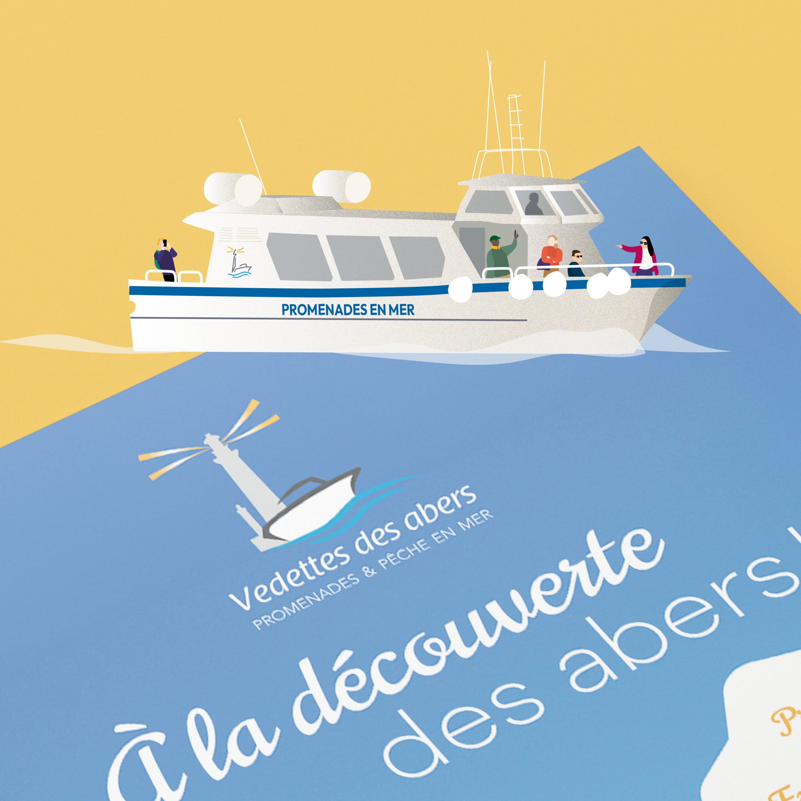 Conception brochure et supports de communication pour Vedettes des Abers
