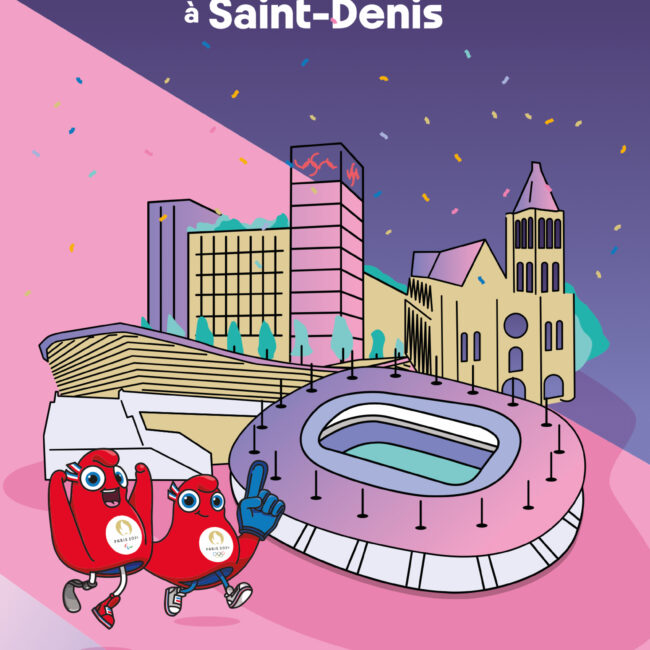 Conception de la charte graphique pour la communication institutionnelle Ville de Saint-Denis JOP 2024