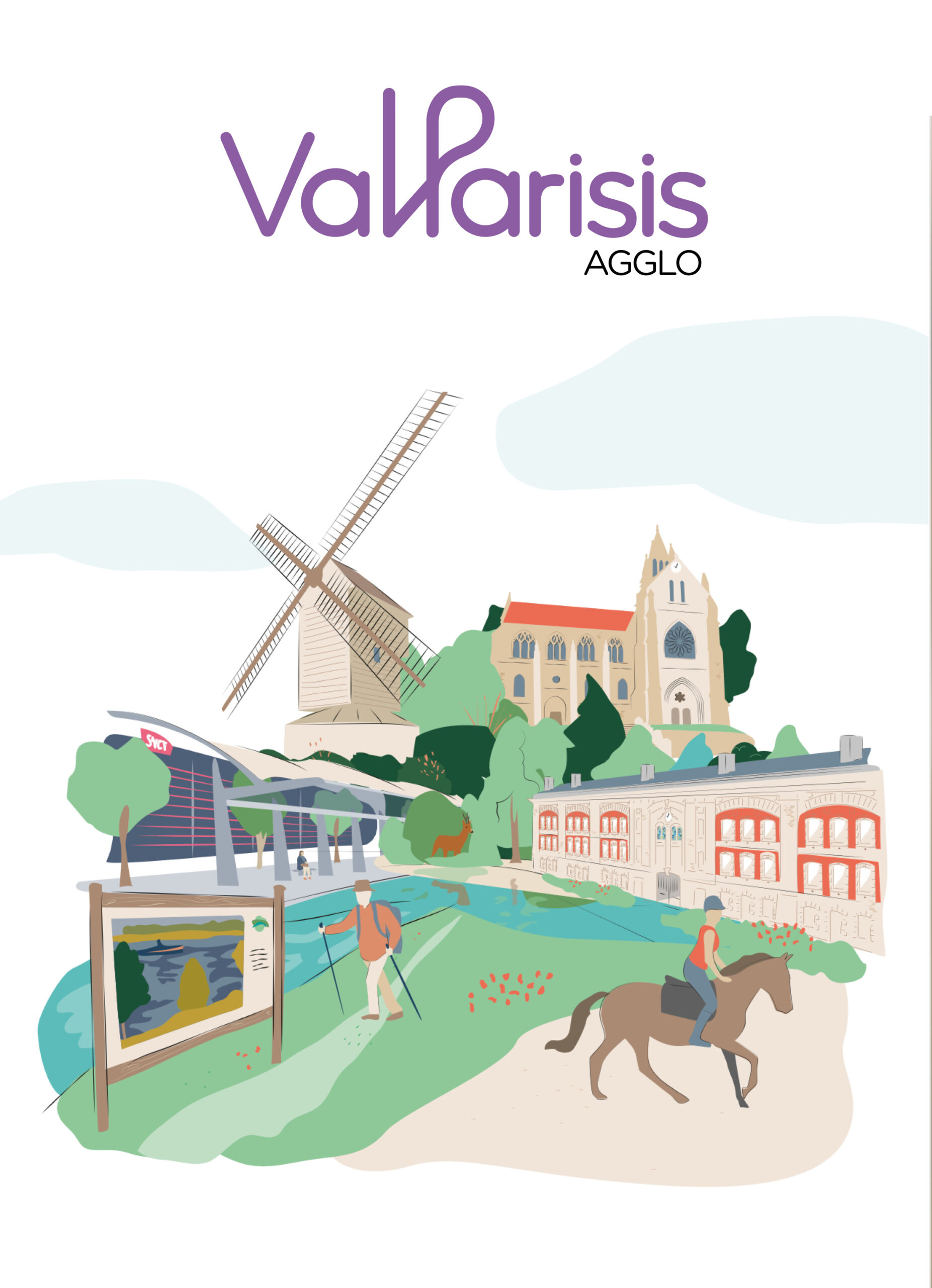 Conception et édition du guide touristique Val Parisis Agglomération (Val d'Oise 95)